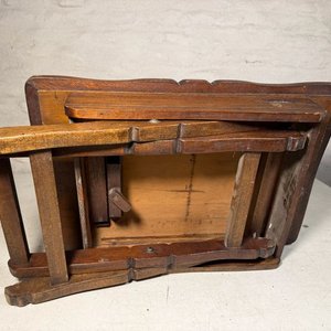 Mesita Ratona Plegable de Madera Oscura - imagen 6