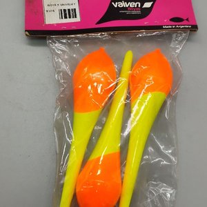 Juego de 3 Boyas de Pesca Vaivén Naranja y Amarillo Fluorescente - imagen 5