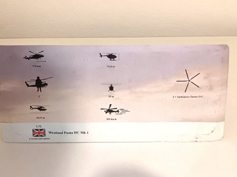 Modelo de Helicóptero Westland Puma HC MK 1 a escala 1:72 - imagen 4