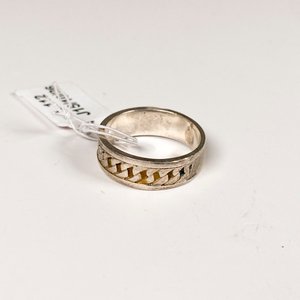 Anillo de Plata 925 con Diseño de Cadena, Medida 17 mm - imagen 2