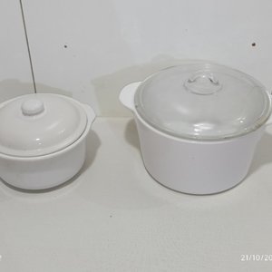 Set de 4 piezas de vitrocerámica Corning Ware: sopera, olla y 2 cacerolas con tapa - imagen 4