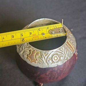 Mate de Calabaza con Detalles en Plata y Oro, Sellado Martinez Hermano - imagen 6