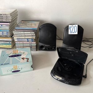 Discman Sony, 2 Parlantes Sony y 40 CDs Varios - imagen 2