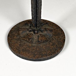 Lámpara de Hierro Francesa Antigua, Altura 19 cm - imagen 3