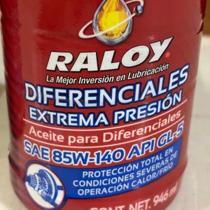 Aceite para Diferenciales Raloy Alta Presión SAE 85W-140 API GL-5 (2 Litros) - imagen 2