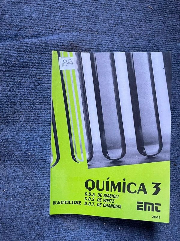 Libro Química 3 por Biasioli, Weitz y Chandías - Kapelusz