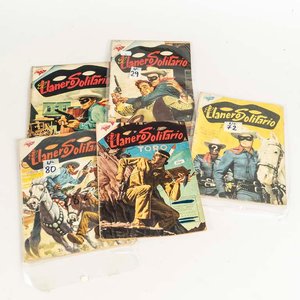 Lote siguiente: 4 revistas comic`s El Llanero solitario nùmeros 26, 29, 72 y 80 