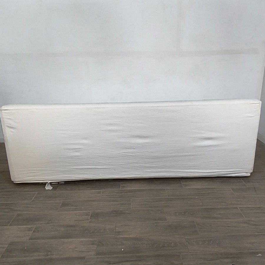 Sillón tipo camastro tapizado en Jean blanco - imagen 6