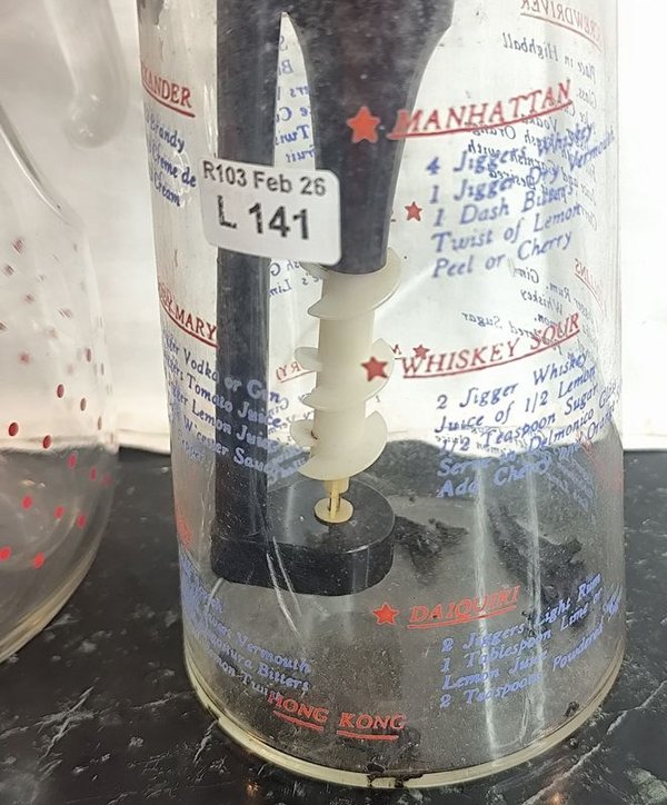 Coctelera y accesorios en vidrio y plástico - imagen 2