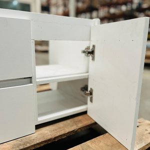 Mueble de Baño Blanco con 2 Cajones y 1 Puerta - imagen 4