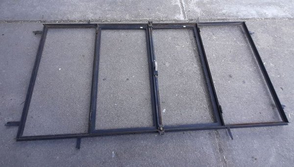 Ventana de hierro 2 puertas con falleva para 4 vidrios - imagen 3