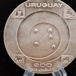 Moneda Uruguay Cambio de Milenio 1999 $200 Pesos Uruguayos - imagen 8