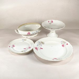 Conjunto de Porcelana KPM Germany: Fuente, Platos y Presentador - imagen 1