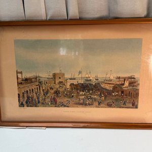 3 Láminas Coloniales Antiguas de Uruguay Enmarcadas - imagen 11