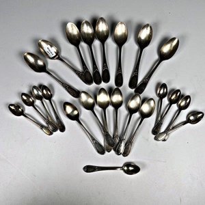 Lote siguiente: Lote de 23 Cucharitas de Metal Eberle para Té y Café