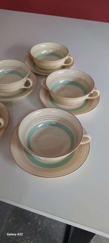 Tazas con platillo de porcelana - imagen 3