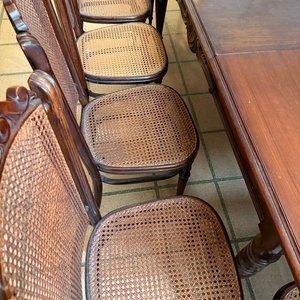 Juego de Comedor de Madera con 12 Sillas Estampilladas - imagen 5