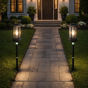 Lote siguiente: Juego de 2 Estacas Solares LED para Jardín, Recargables, Nuevas en Caja