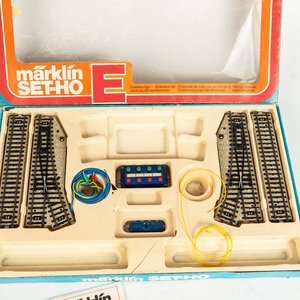 Juego de vías para tren Marklin made in Western Germany en su caja original. - imagen 2