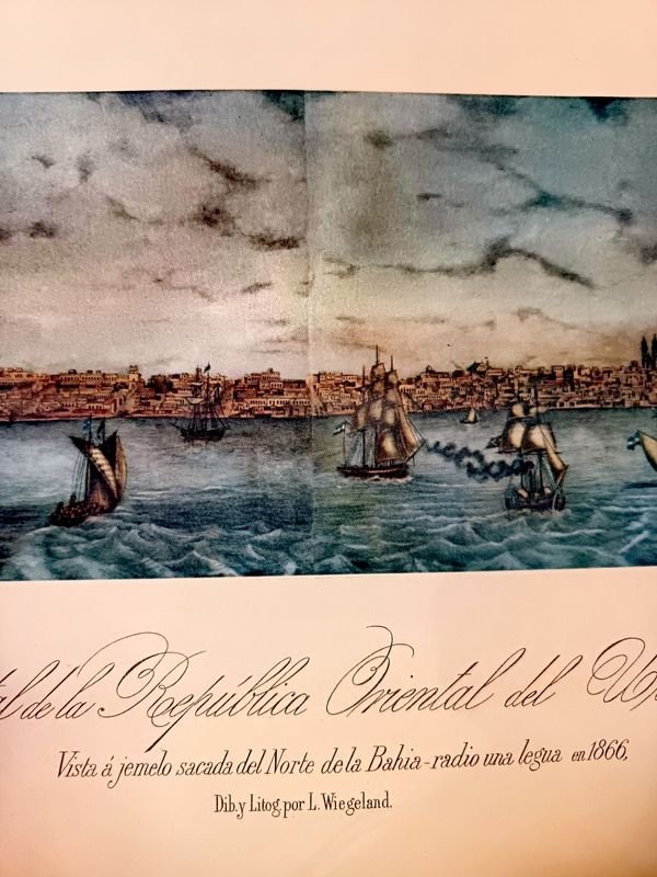Litografía histórica de Montevideo por L. Wiegeland (1866) - imagen 4