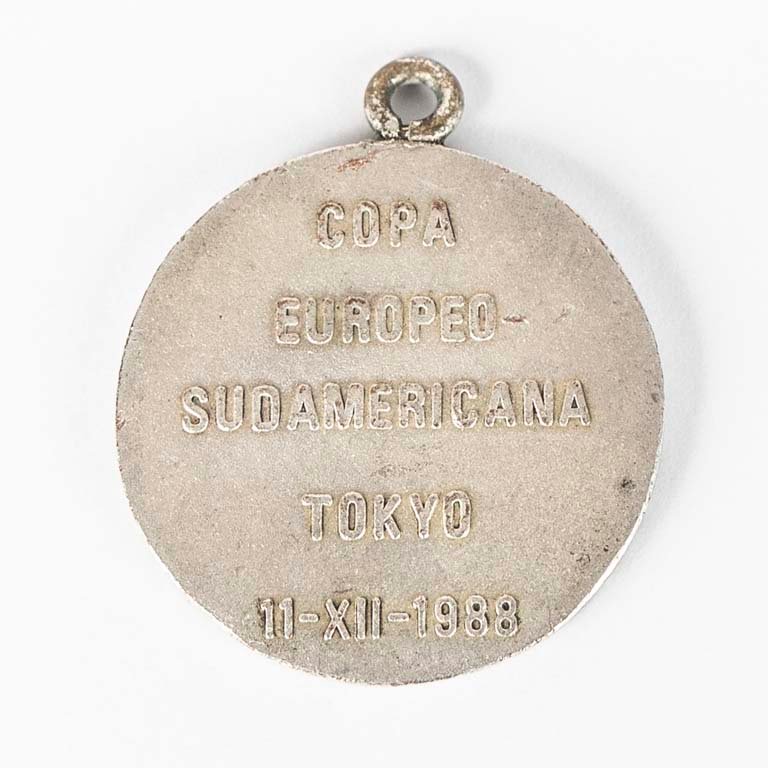 Medalla de Nacional de bronce y esmalte - Copa Europeo-Sudamericana Tokyo 1988 - imagen 2