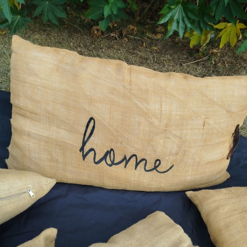 Almohadones de Arpillera para Decoración - imagen 4