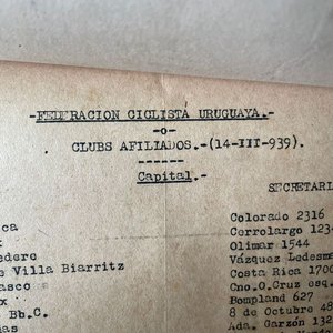 Documentos Históricos Ciclismo Uruguayo: Vuelta Ciclista 1939, Velódromo y Cartas - imagen 11