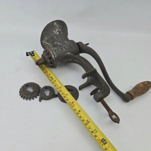 Picadora de Carne Antigua Husqvarna Suecia - imagen 4