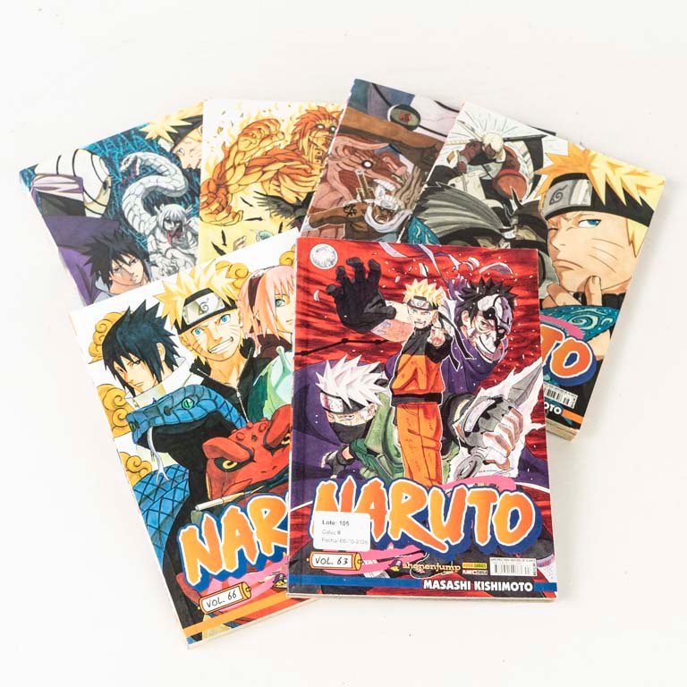 Colección de 6 Tomos de Manga Naruto - Edición Discontinuada