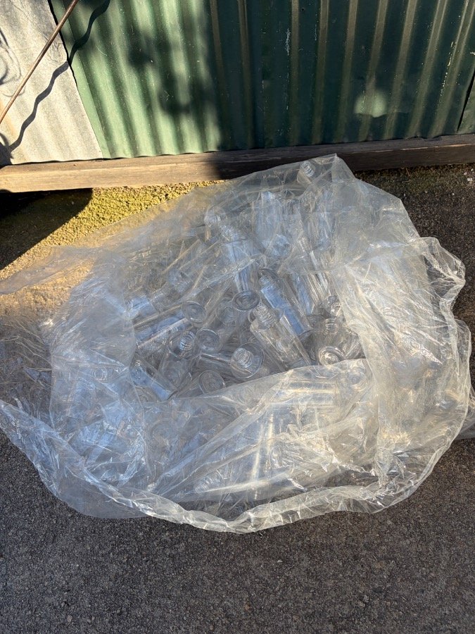 Lote de Frascos Plásticos Transparentes Sin Tapa