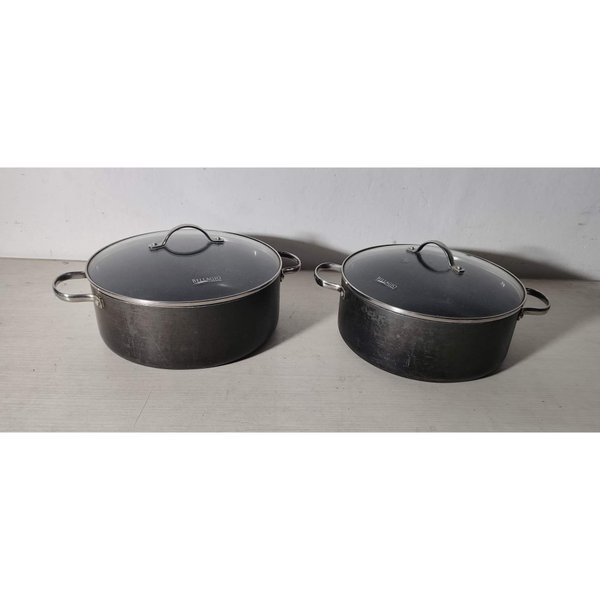 Set de 2 Ollas Bellagio con Tapa de Vidrio