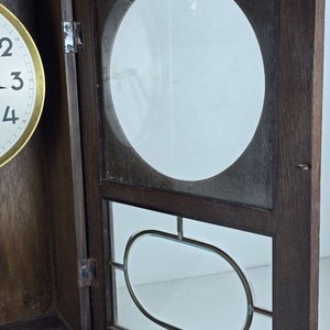 Reloj de Péndulo Alemán Junghans Antiguo con Caja de Roble - imagen 6