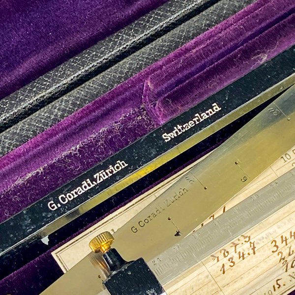 Estuche de medición antiguo con estuche - Descripción detallada - imagen 3