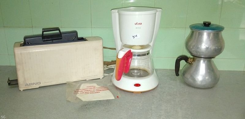 Sandwichera Arno, Cafetera Ufesa y Cafetera de Vacío