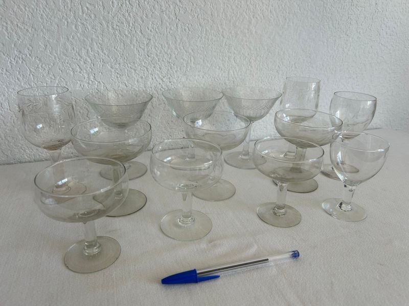 Lote de copas de cristal para vino - imagen 2