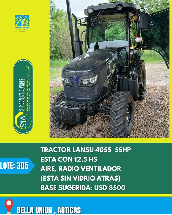 Tractor Lanzu 4055 55 HP con Radio Ventilador