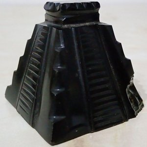 Escultura Artesanal Mexicana de Obsidiana: Pirámide Prehispánica - imagen 2