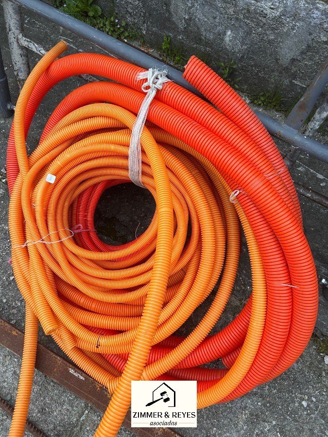 Rollos de Caño Corrugado Naranja para Construcción