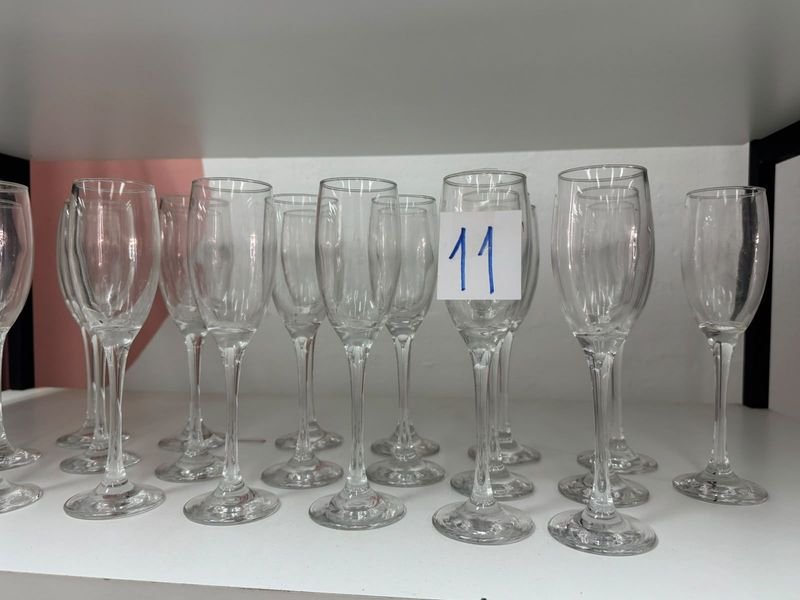 23 Copas de Vidrio Altas Nuevas