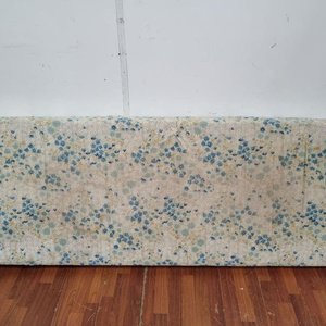 Colchón de 1 Plaza con Tapizado Floral Celeste y Amarillo - imagen 3