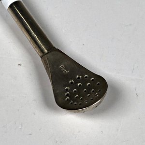 Bombilla Criolla Curva de Plata con Grabados - imagen 4