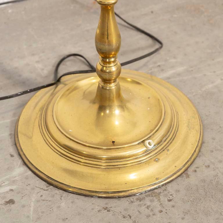 Lámpara de pie en bronce con pantalla de dos luces - imagen 2
