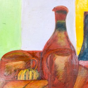 Cuadro Óleo "Naturaleza Muerta" por Nilda Poppolo (1996) - imagen 3