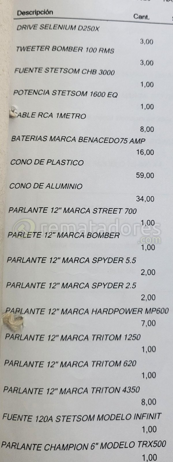 Lote de Componentes de Audio y Electrónica