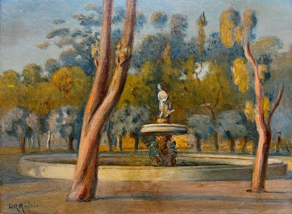 Lote siguiente: Carlos Roberto Rufalo "Fuente" Óleo sobre cartón