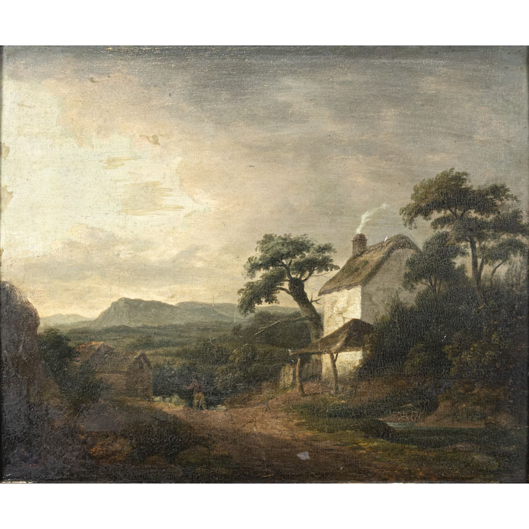 Lote anterior: Pintura al óleo de paisaje por Julius Caesar Ibbetson - Análisis detallado