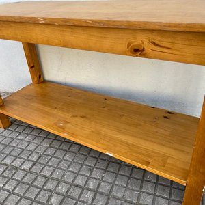 Mesa de Arrime Rústica en Madera Clara - imagen 6