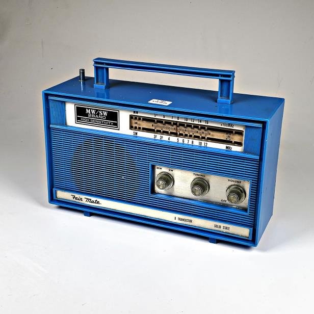 Radio Portátil Fair Mate MW/SW 2 Band Azul de Baquelita