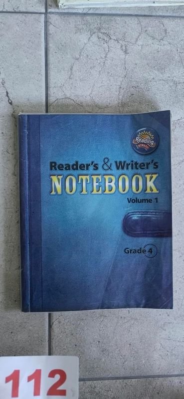 Cuaderno de Lectura y Escritura Reader's & Writer's Notebook Volumen 1 Grado 4