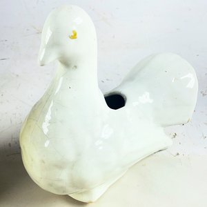 Conjunto de 5 Piezas de Cerámica: Potes con Tapa y Figura de Paloma - imagen 5